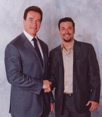 Spages and Arnold Schwarzenegger