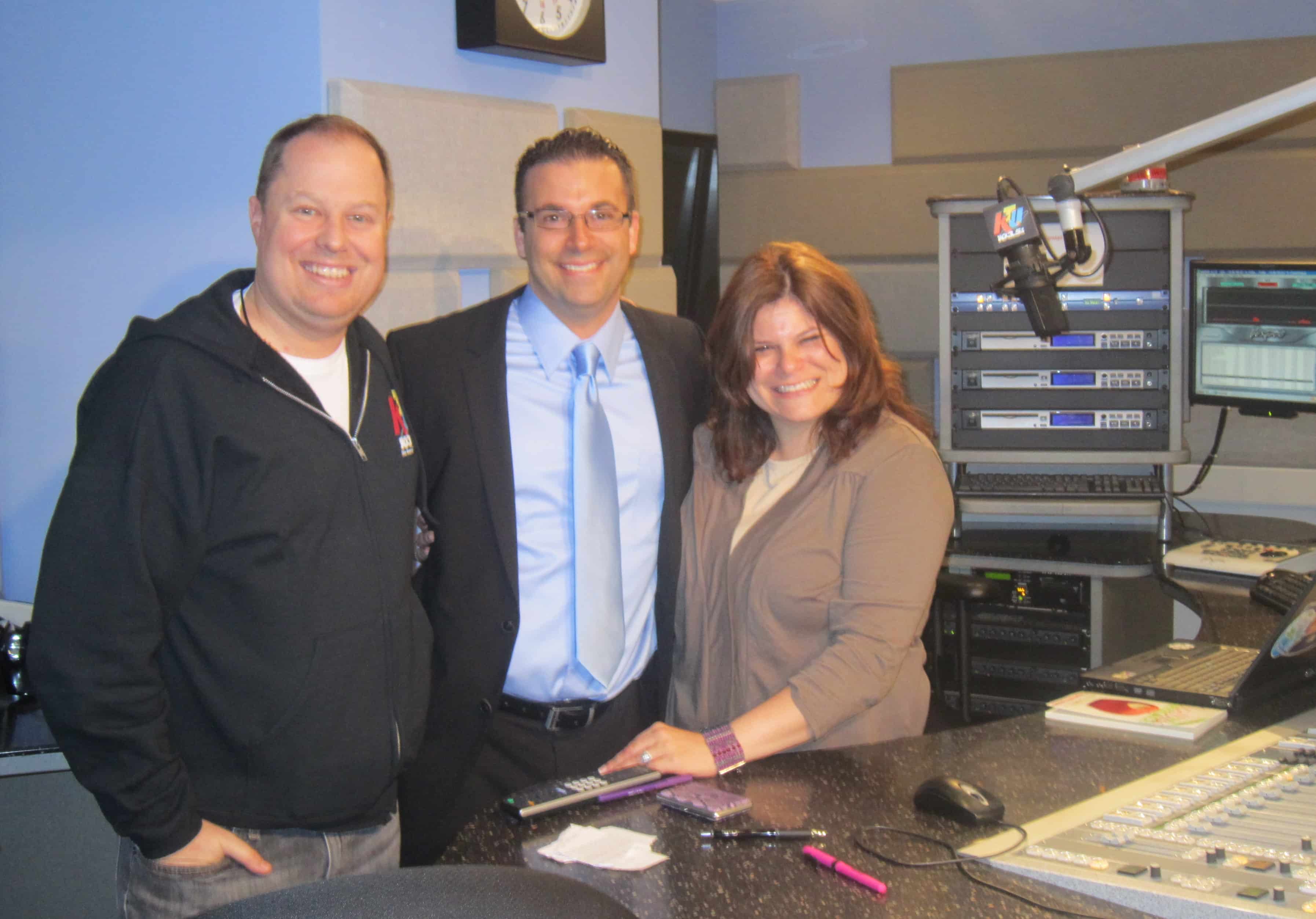 Dr Spages with Cindy Vero and Cubby on 103.5 KTU NY